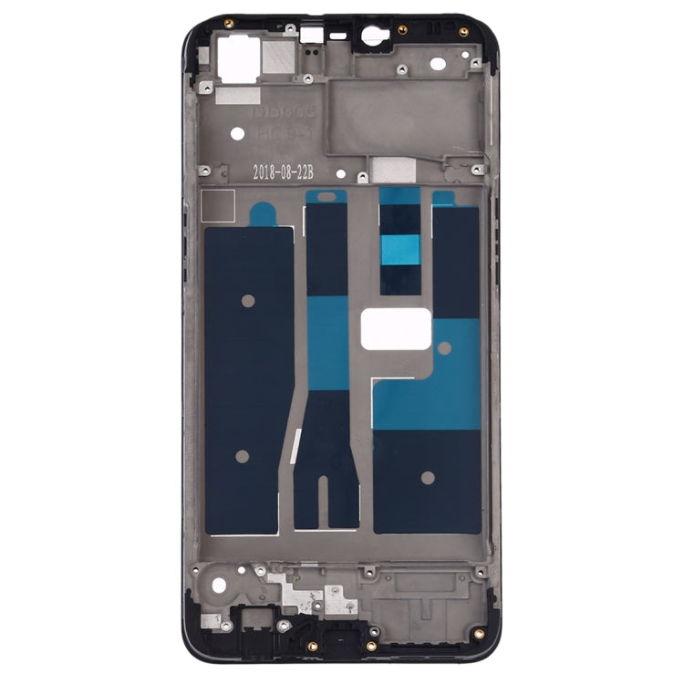 For OPPO A5 / A3s Front Housing LCD Frame Bezel Plate (Black) - Frame Bezel Plate by PMC Jewellery | Online Shopping South Africa | PMC Jewellery