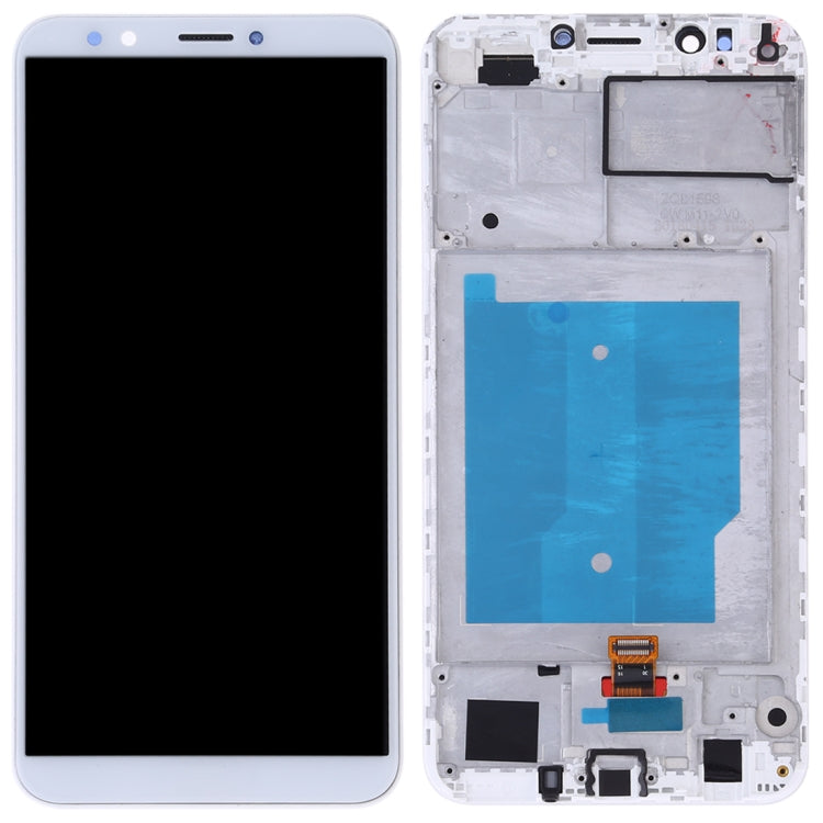 OEM LCD Screen for Huawei Y7 (2018) Digitizer Full Assembly with Frame (White) - free shipping - PMC TechLife - Order now!