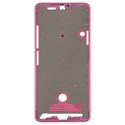 Front Housing LCD Frame Bezel Plate for LG G7 ThinQ / G710 (Pink) - For LG by PMC Jewellery | Online Shopping South Africa | PMC Jewellery