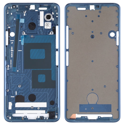 Front Housing LCD Frame Bezel Plate for LG G7 ThinQ / G710 (Blue) - For LG by PMC Jewellery | Online Shopping South Africa | PMC Jewellery