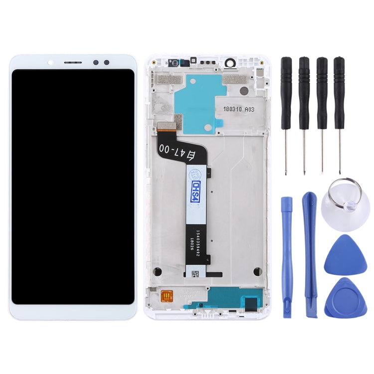 TFT LCD Screen for Xiaomi Redmi Note 5 / Note 5 Pro Digitizer Full Assembly with Frame(White) - free shipping - PMC TechLife - Order now!
