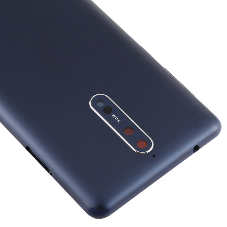 Battery Back Cover with Camera Lens & Side Keys for Nokia 8 / N8 TA-1012 TA-1004 TA-1052(Blue) - Back Cover by PMC TechLife | Online Shopping South Africa | PMC TechLife