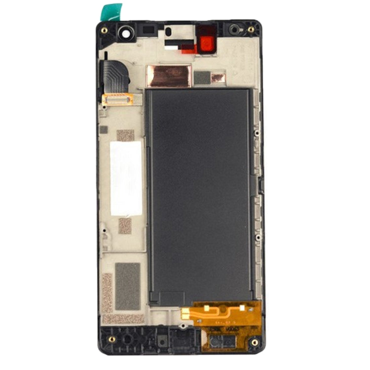 TFT LCD Screen for Nokia Lumia 730 Digitizer Full Assembly with Frame (Black) - LCD Screen by PMC Jewellery | Online Shopping South Africa | PMC Jewellery