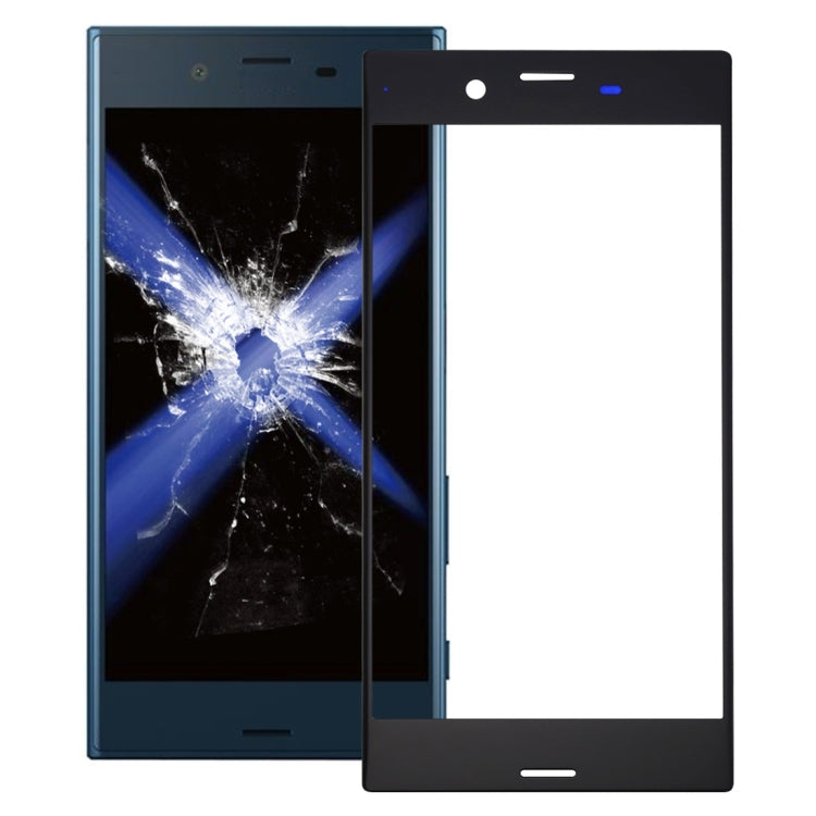 Front Screen Outer Glass Lens for Sony Xperia XZ(Black) - Touch Panel by PMC Jewellery | Online Shopping South Africa | PMC Jewellery