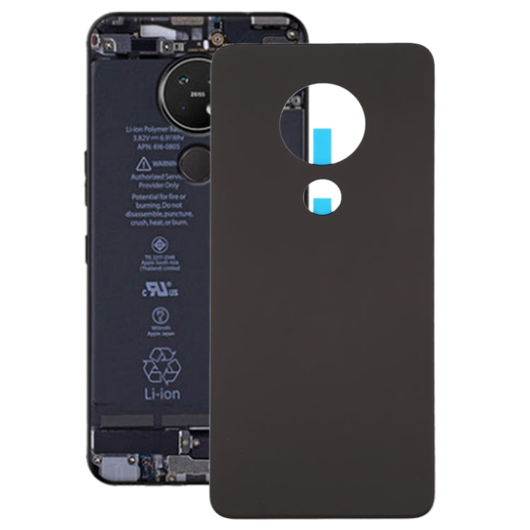 Battery Back Cover for Nokia 7.2 / 6.2 TA-1196 / TA-1198 / TA-1200 / TA-1187 / TA-1201 (Frosted Black) - Back Cover by PMC Jewellery | Online Shopping South Africa | PMC Jewellery