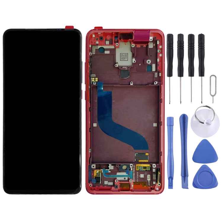 OLED LCD Screen for Xiaomi Redmi K20 / Redmi K20 Pro / 9T Pro Digitizer Full Assembly with Frame(Red) - LCD Screen by PMC Jewellery | Online Shopping South Africa | PMC Jewellery