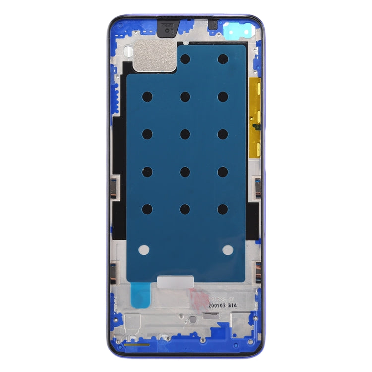 Front Housing LCD Frame Bezel Plate for Xiaomi Redmi K30 5G (Blue) - Frame Bezel Plate by PMC Jewellery | Online Shopping South Africa | PMC Jewellery