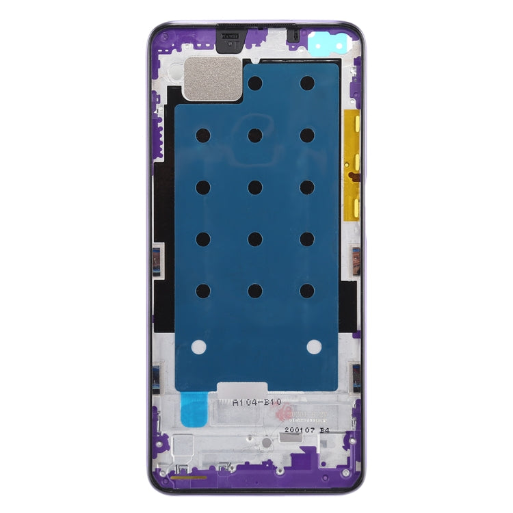 Front Housing LCD Frame Bezel Plate for Xiaomi Redmi K30 5G (Purple) - Frame Bezel Plate by PMC Jewellery | Online Shopping South Africa | PMC Jewellery