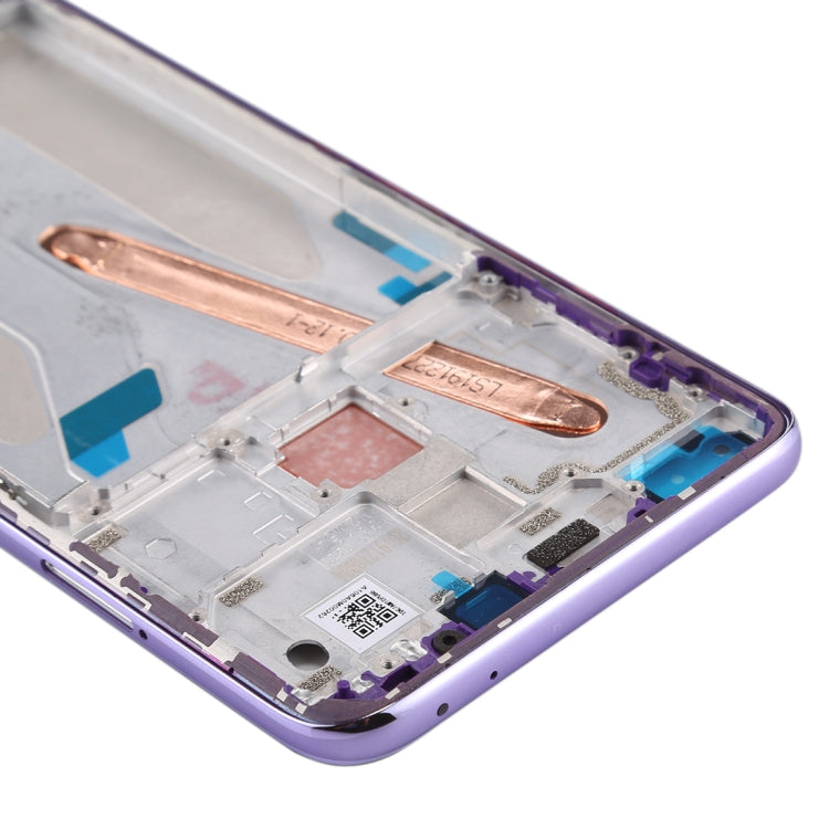 Front Housing LCD Frame Bezel Plate for Xiaomi Redmi K30 5G (Purple) - Frame Bezel Plate by PMC Jewellery | Online Shopping South Africa | PMC Jewellery