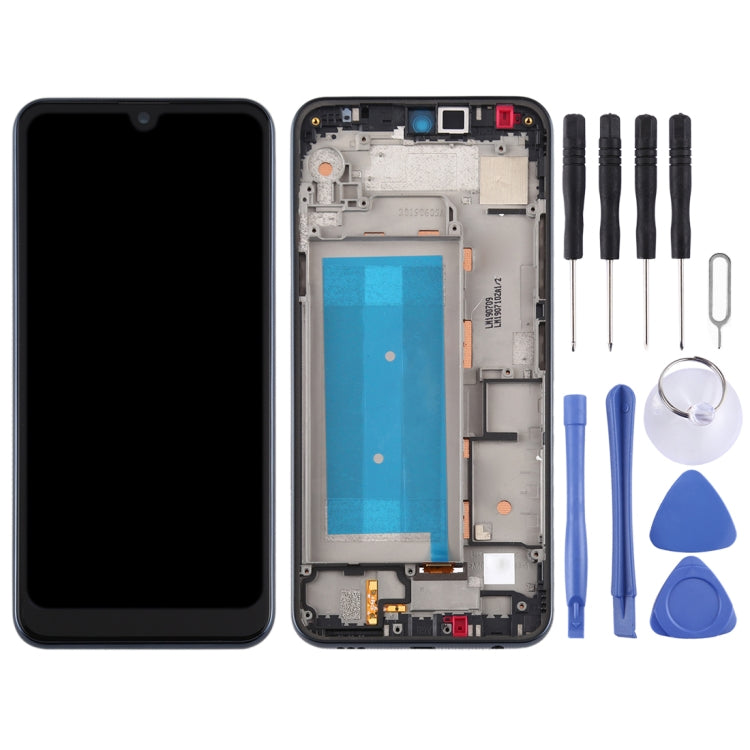Original LCD Screen for LG Q60,Double SIM Digitizer Full Assembly with Frame(Black) - For LG by PMC TechLife | Online Shopping South Africa | PMC TechLife