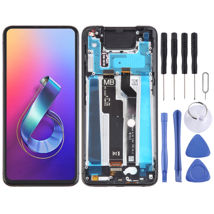 OEM LCD Screen for Asus Zenfone 6 ZS630KL I01WD Digitizer Full Assembly with Frame���Black) - LCD Screen by PMC TechLife | Online Shopping South Africa | PMC TechLife