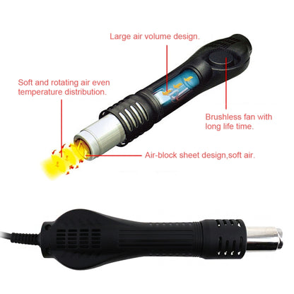 Kaisi K-858D SMD Hot-Air Soldering Station LED Digital Display Support Controllable Temperature for Desoldering + Air Nozzles, EU Plug - Electric Soldering Iron by Kaisi | Online Shopping South Africa | PMC Jewellery | Buy Now Pay Later Mobicred