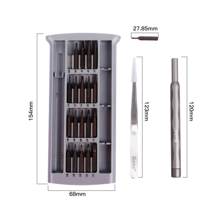 Kaisi K-3022B 22 in1 High Precision Screwdriver Set Magnetic Screwdriver Bits - Screwdriver Set by Kaisi | Online Shopping South Africa | PMC Jewellery | Buy Now Pay Later Mobicred