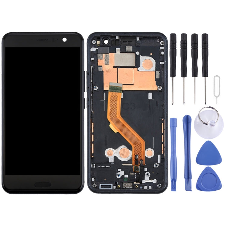 Original LCD Screen for HTC U11 Digitizer Full Assembly with Frame (Black) - LCD Screen by PMC Jewellery | Online Shopping South Africa | PMC Jewellery