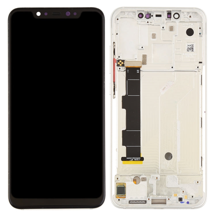 LCD Screen and Digitizer Full Assembly with Frame & Side Keys for Xiaomi Mi 8(Silver) - LCD Screen by PMC Jewellery | Online Shopping South Africa | PMC Jewellery