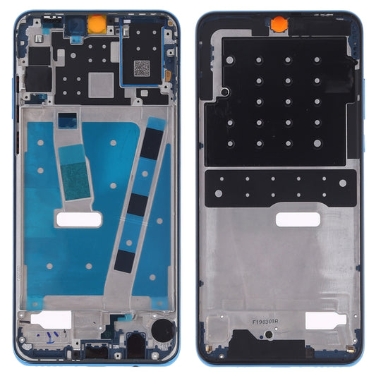 Front Housing LCD Frame Bezel Plate with Side Keys for Huawei P30 Lite (24MP)(Blue) - Full Housing Cover by PMC Jewellery | Online Shopping South Africa | PMC Jewellery