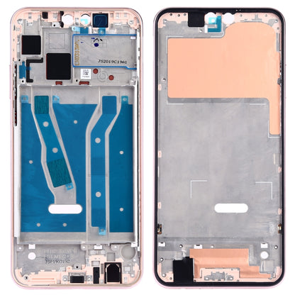 Front Housing LCD Frame Bezel Plate with Side Keys for Huawei Y9 (2019)(Pink) - Full Housing Cover by PMC Jewellery | Online Shopping South Africa | PMC Jewellery