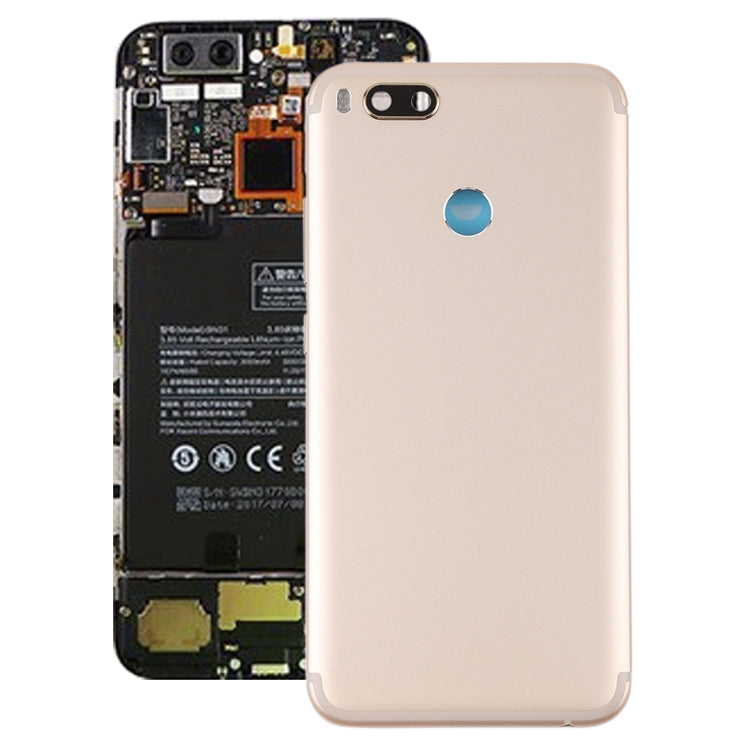 Back Cover with Camera Lens for Xiaomi Mi 5X / A1(Gold) - Back Cover by PMC TechLife | Online Shopping South Africa | PMC TechLife