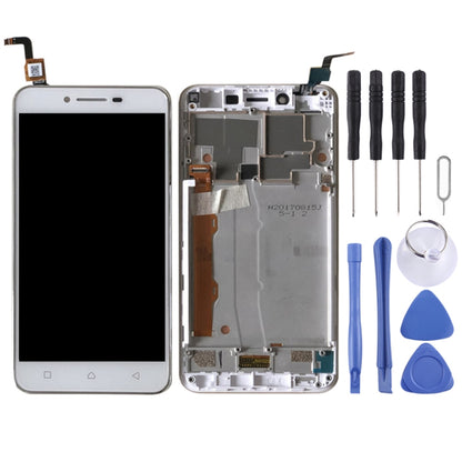 OEM LCD Screen for Lenovo Vibe K5 A6020A40 Digitizer Full Assembly with Frame (White) - LCD Screen by PMC Jewellery | Online Shopping South Africa | PMC Jewellery