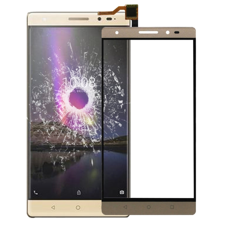 For Lenovo Phab 2 Plus / PB2-670 / PB2-670N Touch Panel(Gold) - Touch Panel by PMC Jewellery | Online Shopping South Africa | PMC Jewellery