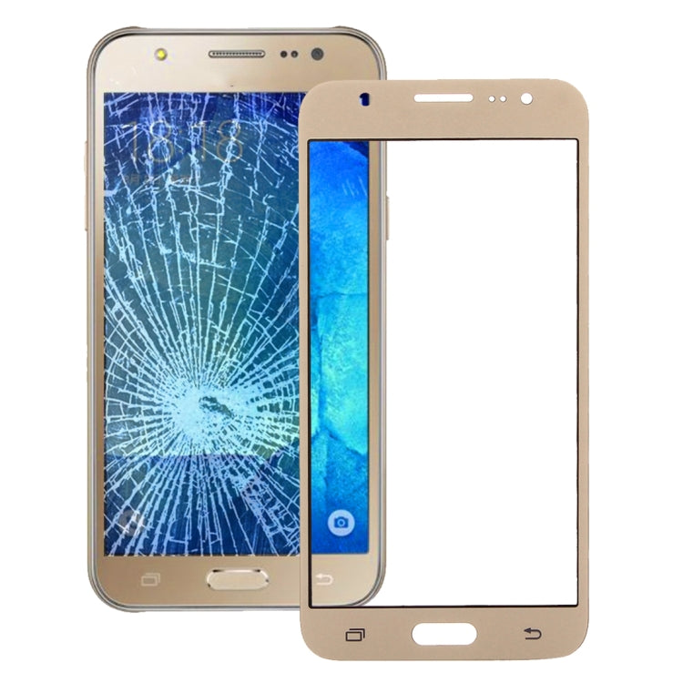 For Galaxy J5 / J500 Front Screen Outer Glass Lens (Gold) - Outer Glass Lens by PMC Jewellery | Online Shopping South Africa | PMC Jewellery