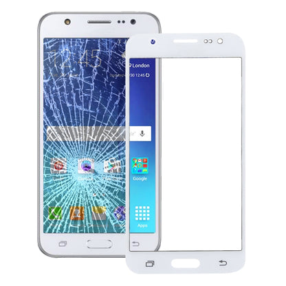 For Galaxy J7 / J700 Front Screen Outer Glass Lens (White) - Outer Glass Lens by PMC Jewellery | Online Shopping South Africa | PMC Jewellery