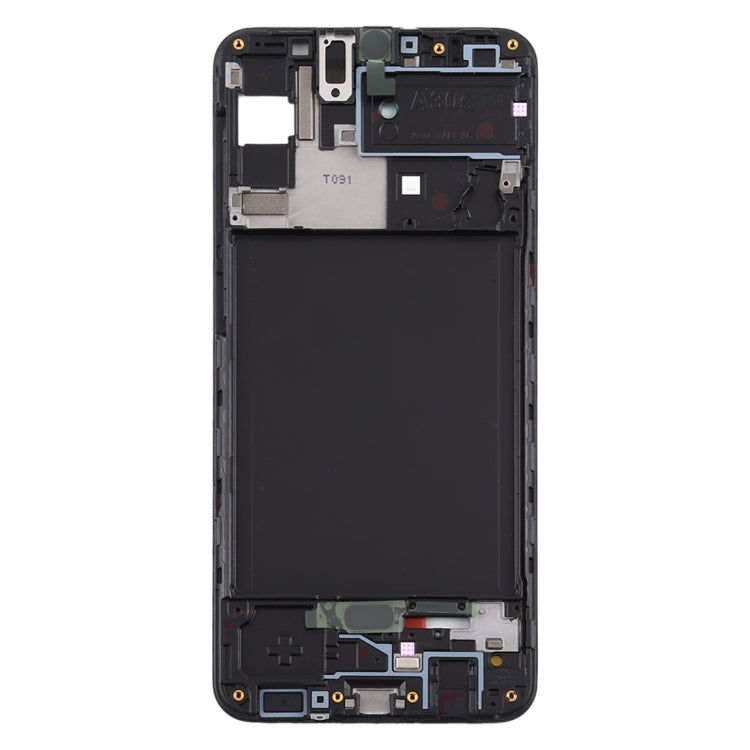 For Samsung Galaxy A30s  Front Housing LCD Frame Bezel Plate (Black) - Frame Bezel Plate by PMC Jewellery | Online Shopping South Africa | PMC Jewellery