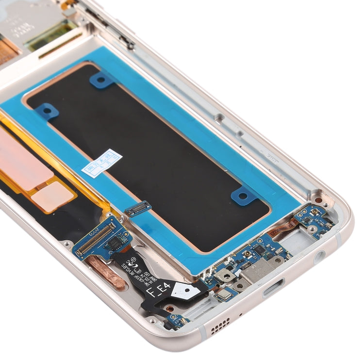 Original Super AMOLED Material LCD Screen and Digitizer Full Assembly(with Frame / Charging Port Flex Cable / Power Button Flex Cable / Volume Button Flex Cable) for Galaxy S7 Edge / G935F / G935FD(Blue) - LCD Screen by PMC Jewellery | Online Shopping South Africa | PMC Jewellery