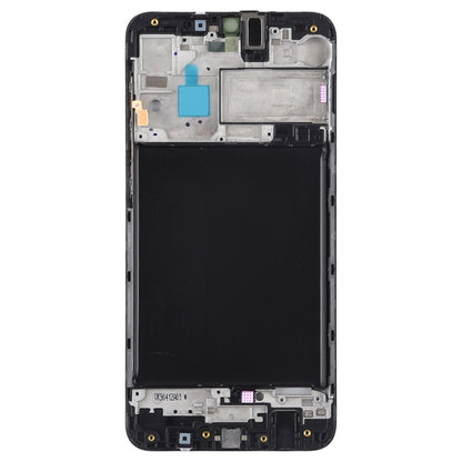 For Galaxy A10  Front Housing LCD Frame Bezel Plate (Black) - Frame Bezel Plate by PMC Jewellery | Online Shopping South Africa | PMC Jewellery