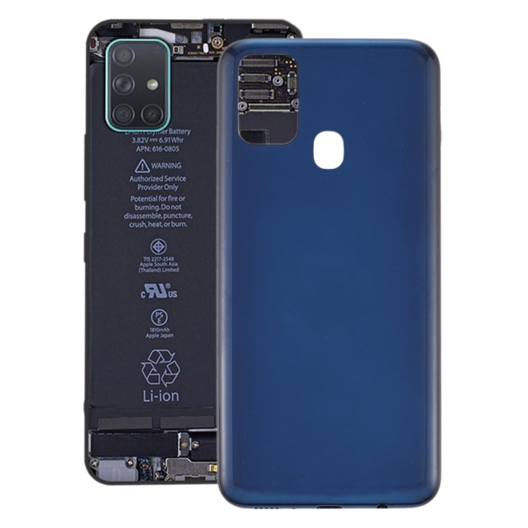 For Samsung Galaxy M31 / Galaxy M31 Prime Battery Back Cover (Blue) - Back Cover by PMC Jewellery | Online Shopping South Africa | PMC Jewellery