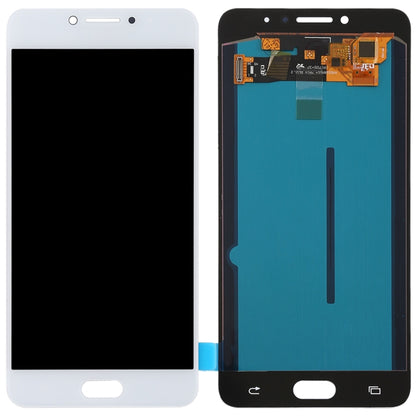 OLED LCD Screen for Galaxy C7 Pro / C7010 with Digitizer Full Assembly (White) - LCD Screen by PMC Jewellery | Online Shopping South Africa | PMC Jewellery