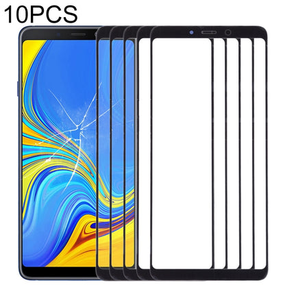 For Samsung Galaxy A9 (2018) / A9s 10pcs Front Screen Outer Glass Lens (Black) - Outer Glass Lens by PMC Jewellery | Online Shopping South Africa | PMC Jewellery