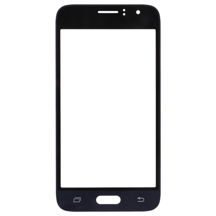 For Samsung Galaxy J1 (2016) / J120 10pcs Front Screen Outer Glass Lens (Black) - Outer Glass Lens by PMC Jewellery | Online Shopping South Africa | PMC Jewellery