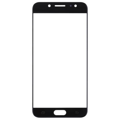 For Samsung Galaxy C8 / C7100, C7(2017) / J7+, C710F/DS 10pcs Front Screen Outer Glass Lens (Black) - Outer Glass Lens by PMC Jewellery | Online Shopping South Africa | PMC Jewellery