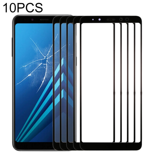 For Samsung Galaxy A8+ (2018) 10pcs Front Screen Outer Glass Lens - Outer Glass Lens by PMC Jewellery | Online Shopping South Africa | PMC Jewellery