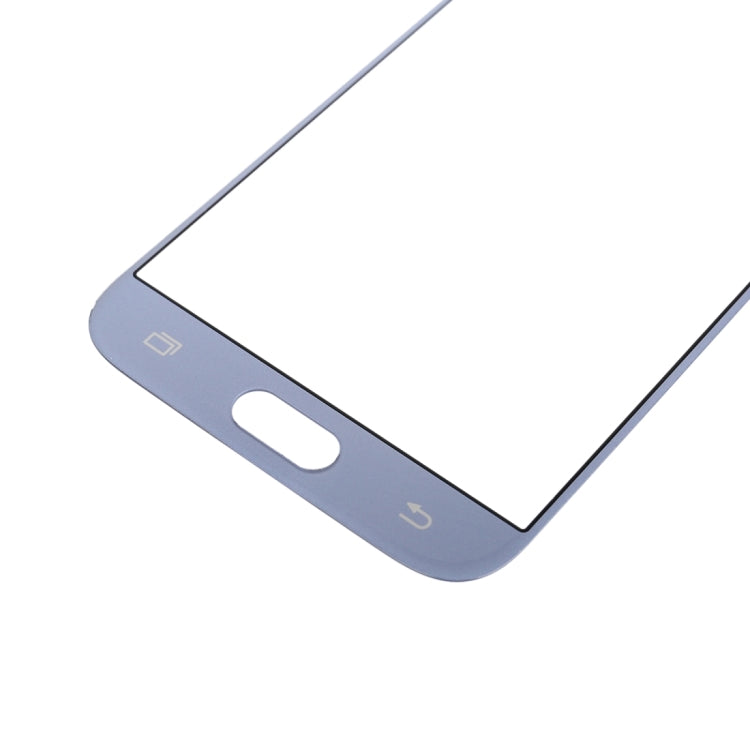 For Samsung Galaxy J7 (2017) / J730 10pcs Front Screen Outer Glass Lens (Blue) - Outer Glass Lens by PMC Jewellery | Online Shopping South Africa | PMC Jewellery