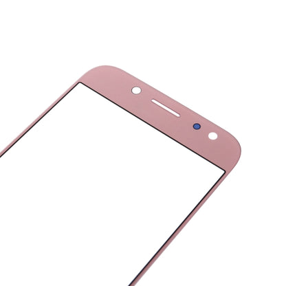 For Samsung Galaxy J7 (2017) / J730 10pcs Front Screen Outer Glass Lens (Rose Gold) - Outer Glass Lens by PMC Jewellery | Online Shopping South Africa | PMC Jewellery