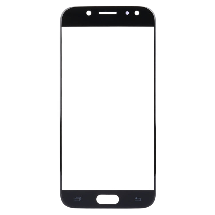 For Samsung Galaxy J3 (2017) / J330 10pcs Front Screen Outer Glass Lens (Black) - Outer Glass Lens by PMC Jewellery | Online Shopping South Africa | PMC Jewellery