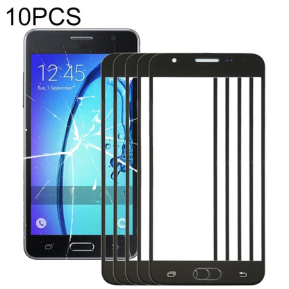 For Samsung Galaxy On5 / G550 10pcs Front Screen Outer Glass Lens (Black) - Outer Glass Lens by PMC Jewellery | Online Shopping South Africa | PMC Jewellery