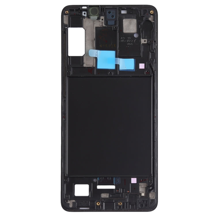 For Galaxy A9 (2018) Front Housing LCD Frame Bezel Plate (Black) - Frame Bezel Plate by PMC Jewellery | Online Shopping South Africa | PMC Jewellery