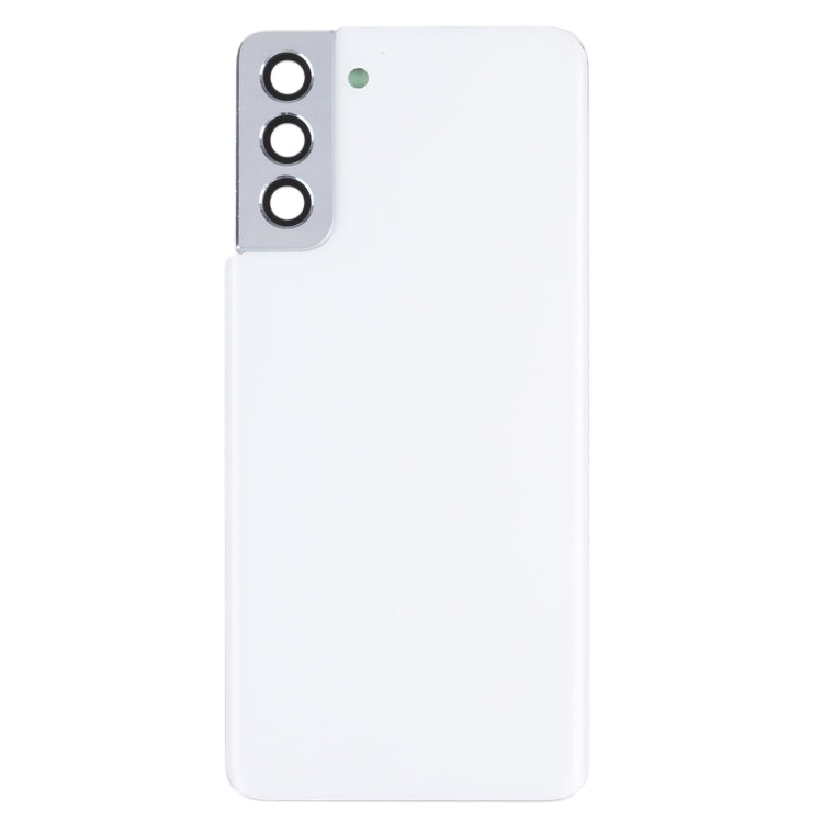 For Samsung Galaxy S21+ 5G Battery Back Cover with Camera Lens Cover (White) - Galaxy S Series Parts by PMC Jewellery | Online Shopping South Africa | PMC Jewellery | Buy Now Pay Later Mobicred