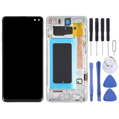 Original Super AMOLED LCD Screen for Samsung Galaxy S10+ Digitizer Full Assembly with Frame (Silver) - LCD Screen by PMC Jewellery | Online Shopping South Africa | PMC Jewellery