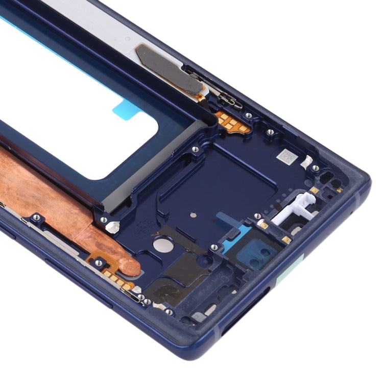 For Samsung Galaxy Note9 SM-N960F/DS, SM-N960U, SM-N9600/DS  Middle Frame Bezel Plate with Side Keys (Blue) - Frame Bezel Plate by PMC Jewellery | Online Shopping South Africa | PMC Jewellery