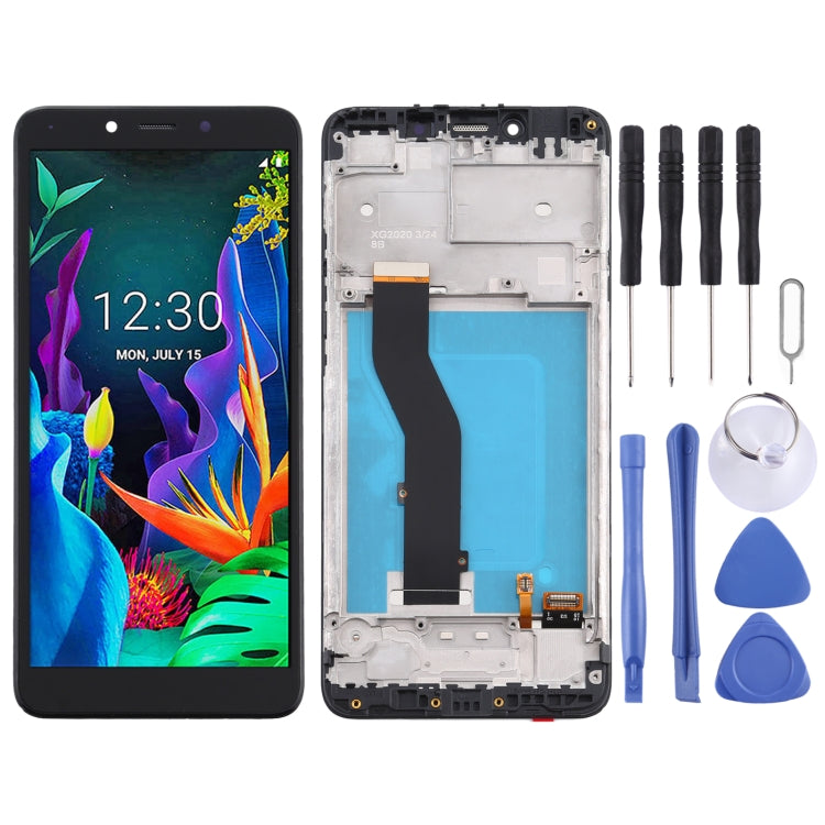 LCD Screen for LG K20 (2019)LM-X120EMW LMX120EMW LM-X120 Digitizer Full Assembly With Frame (Black) - For LG by PMC Jewellery | Online Shopping South Africa | PMC Jewellery