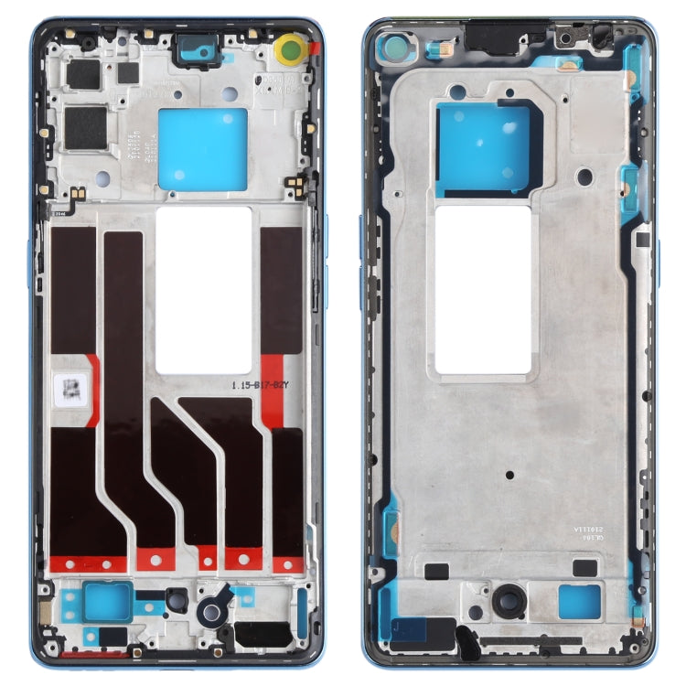 For OPPO Reno5 Pro 5G PDSM00, PDST00, CPH2201 Original Front Housing LCD Frame Bezel Plate (Blue) - Frame Bezel Plate by PMC Jewellery | Online Shopping South Africa | PMC Jewellery