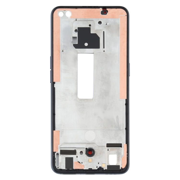 For OPPO Reno4 5G PDPM00, PDPT00, CPH2091 Front Housing LCD Frame Bezel Plate (Black) - Frame Bezel Plate by PMC TechLife | Online Shopping South Africa | PMC TechLife