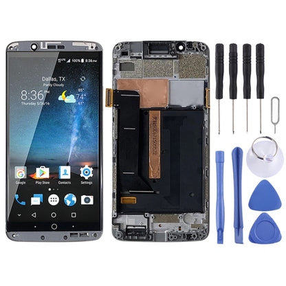 Original AMOLED LCD Screen for ZTE Axon 7 A2017 A2017U A2017G Digitizer Full Assembly With Frame (Grey) - For ZTE by PMC Jewellery | Online Shopping South Africa | PMC Jewellery