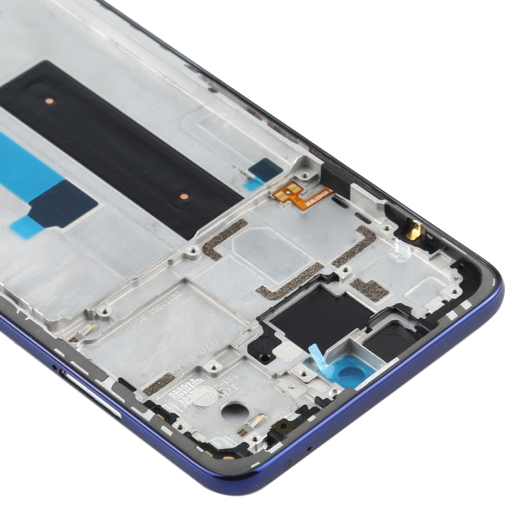 Original Front Housing LCD Frame Bezel Plate for Xiaomi Mi 10T Lite 5G M2007J17G (Blue) - Frame Bezel Plate by PMC Jewellery | Online Shopping South Africa | PMC Jewellery