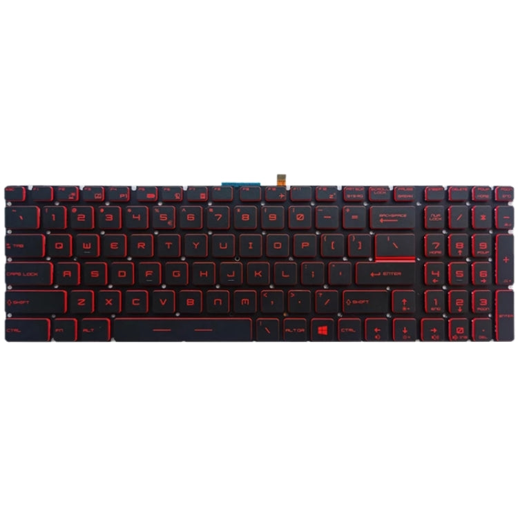 US Version Keyboard with Backlight for MSI GT62 GT72 GE62 GE72 GS60 GS70 GL62 GL72 GP62 GT72S GP72 GL63 GL73 (Red) - Replacement Keyboards by PMC Jewellery | Online Shopping South Africa | PMC Jewellery