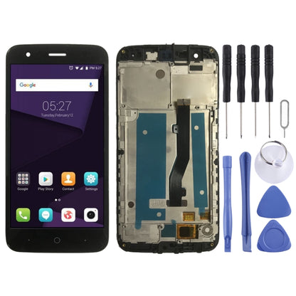 OEM LCD Screen for ZTE Blade V8 Lite  Digitizer Full Assembly with Frame（Black) - For ZTE by PMC Jewellery | Online Shopping South Africa | PMC Jewellery